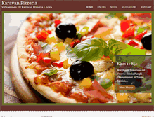 Tablet Screenshot of pizzeria-karavan.se